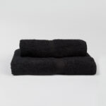 JUEGO DE TOALLA Y TOALLON PREMIUM NEGRO