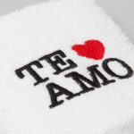 TOALLA DE VISITA BORDADA TE AMO LETRAS NEGRAS - Imagen 2